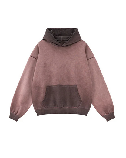 BROWN SUNFADE HOODIE — normalized product image