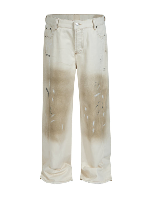 Sand Cargo Pants by UNDEVELOPED — streetwear cargo pants, front view