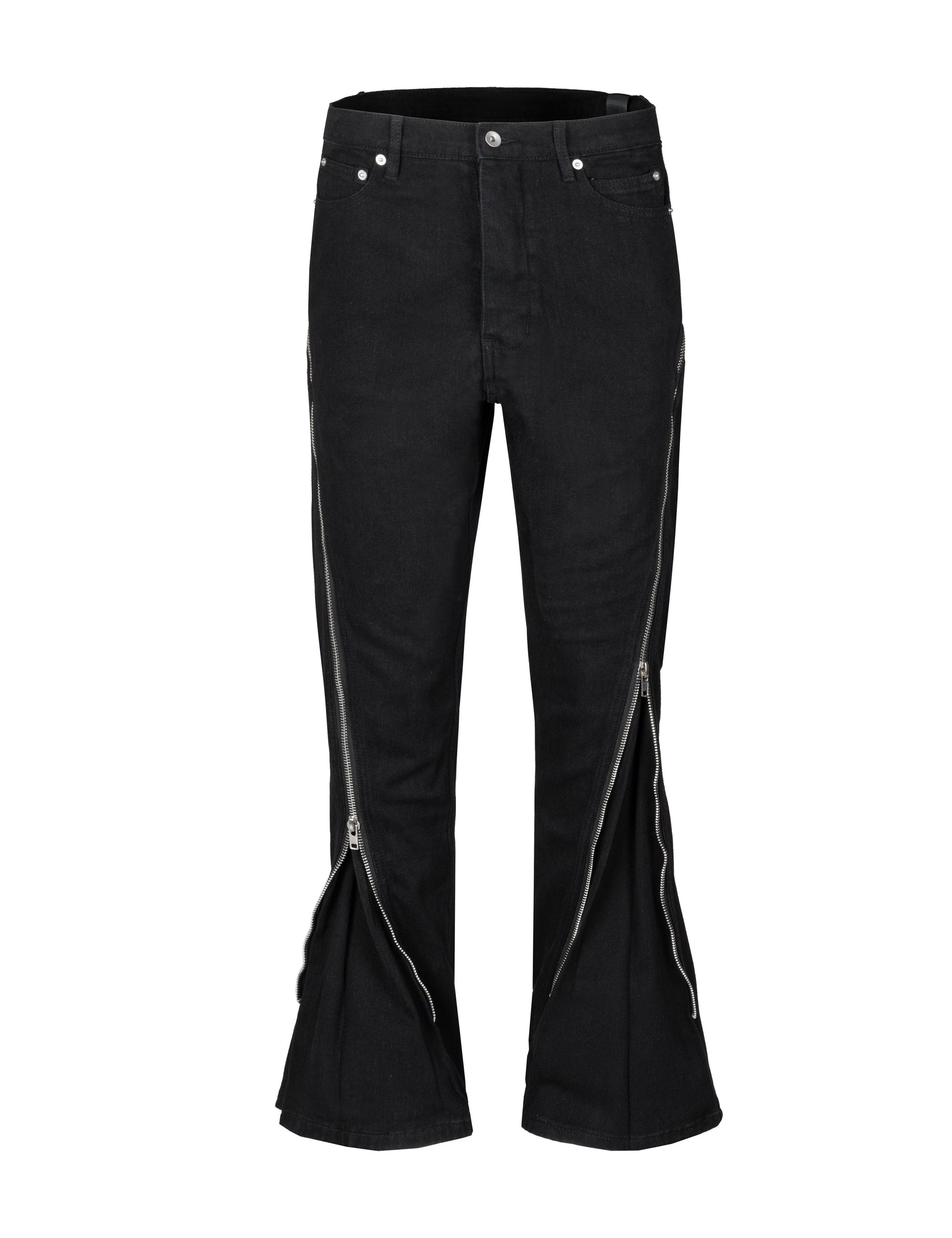 DIAMOND ZIP FLARE DENIM Denim | STREETWEAR APPAREL | UNDEVELOPED