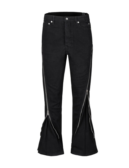 DIAMOND ZIP FLARE DENIM Denim | STREETWEAR APPAREL | UNDEVELOPED