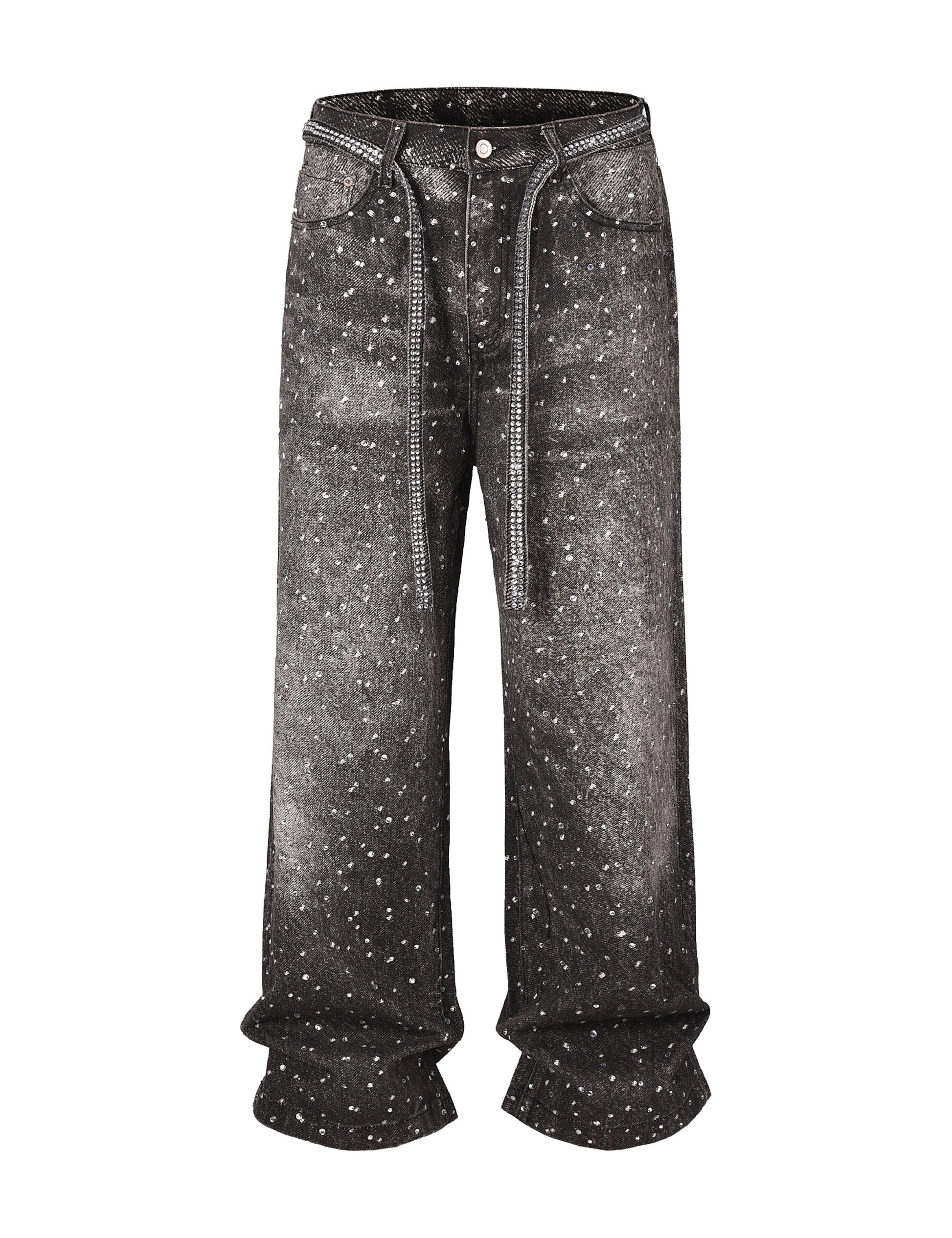 NOIR RHINESTONE DENIM Denim | STREETWEAR APPAREL | UNDEVELOPED