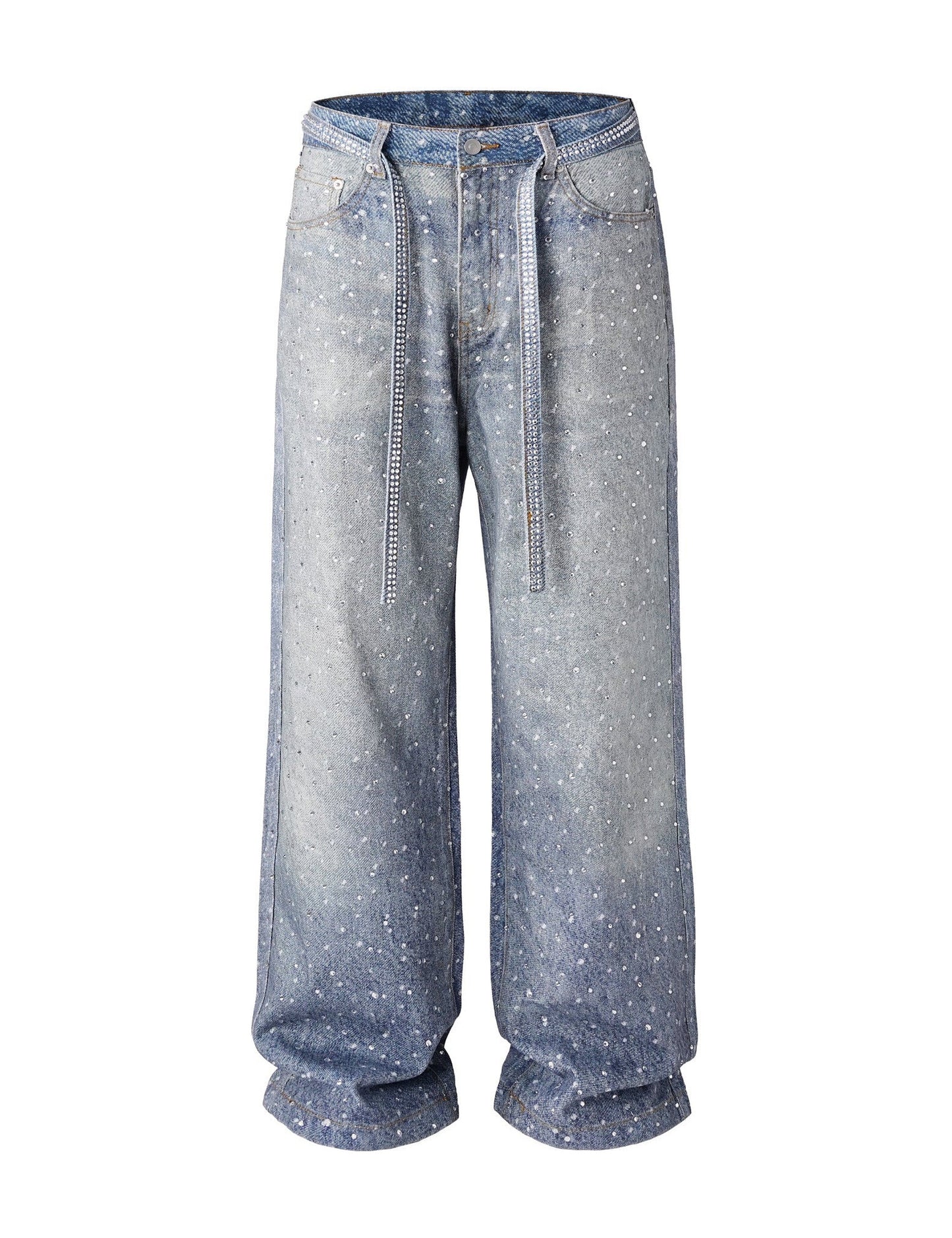 AZUL RHINESTONE DENIM Denim | STREETWEAR APPAREL | UNDEVELOPED