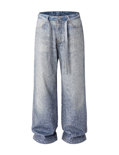AZUL RHINESTONE DENIM Denim | STREETWEAR APPAREL | UNDEVELOPED