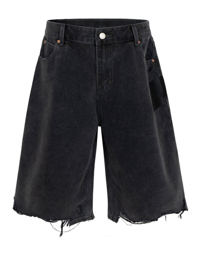 NOIR CUTOFF DENIM SHORTS Denim Shorts | STREETWEAR APPAREL | UNDEVELOPED