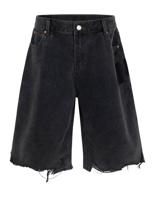 NOIR CUTOFF DENIM SHORTS Denim Shorts | STREETWEAR APPAREL | UNDEVELOPED
