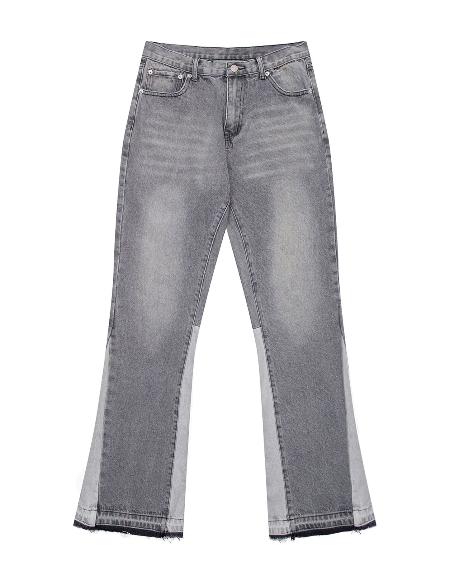 GREY SPLIT FLARE DENIM Denim | STREETWEAR APPAREL | UNDEVELOPED