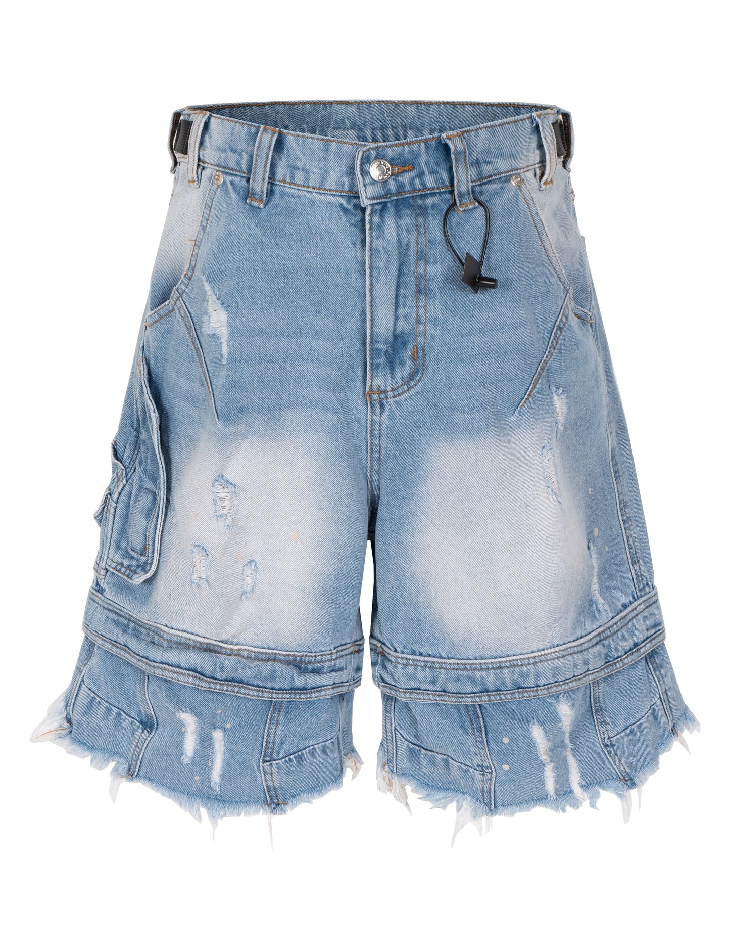 AZUL DISTRESSED CARGO SHORTS Cargo Shorts | STREETWEAR APPAREL | UNDEVELOPED