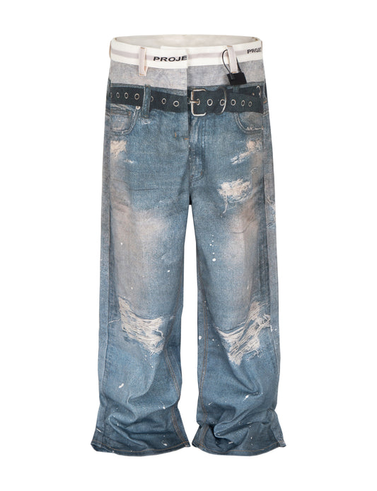 WIDEBOY SAGGED DENIM Denim | STREETWEAR APPAREL | UNDEVELOPED