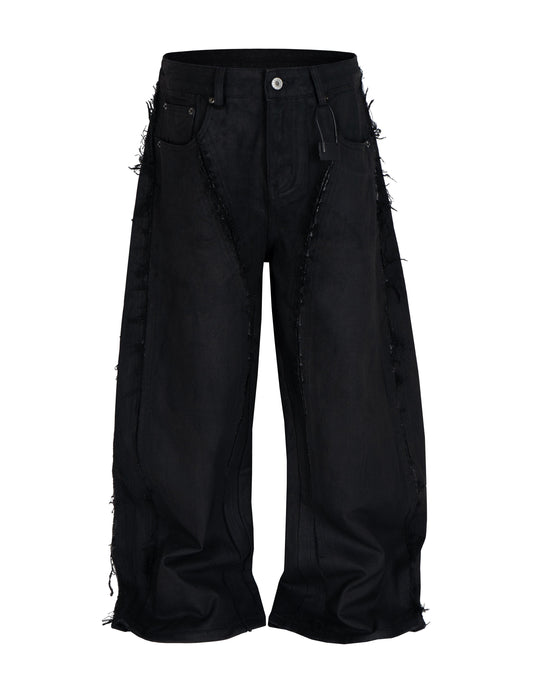 WIDEBOY WAXED FRAY DENIM Denim | STREETWEAR APPAREL | UNDEVELOPED