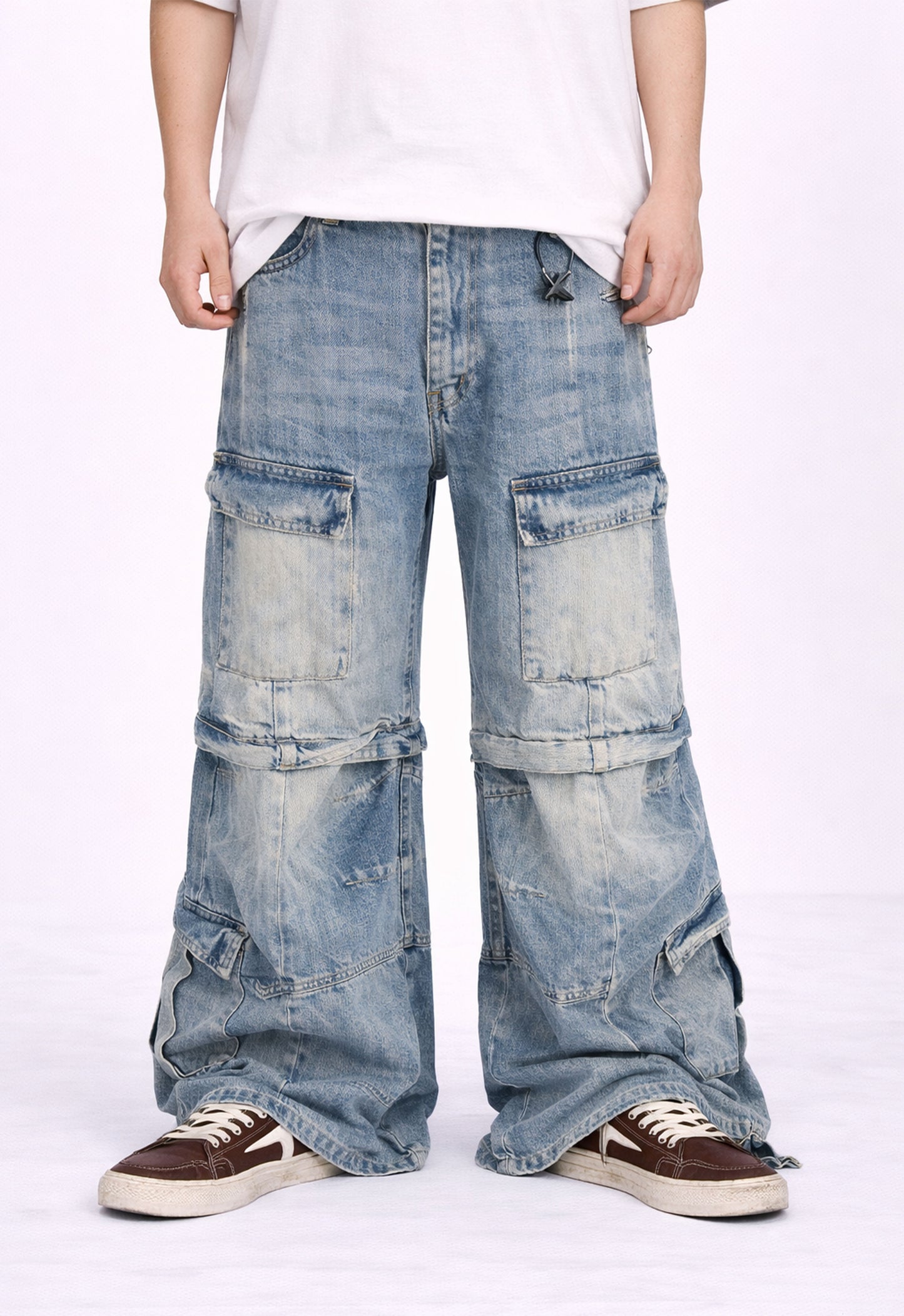 AZUL CONVERT CARGO DENIM Cargo Pants | STREETWEAR APPAREL | UNDEVELOPED