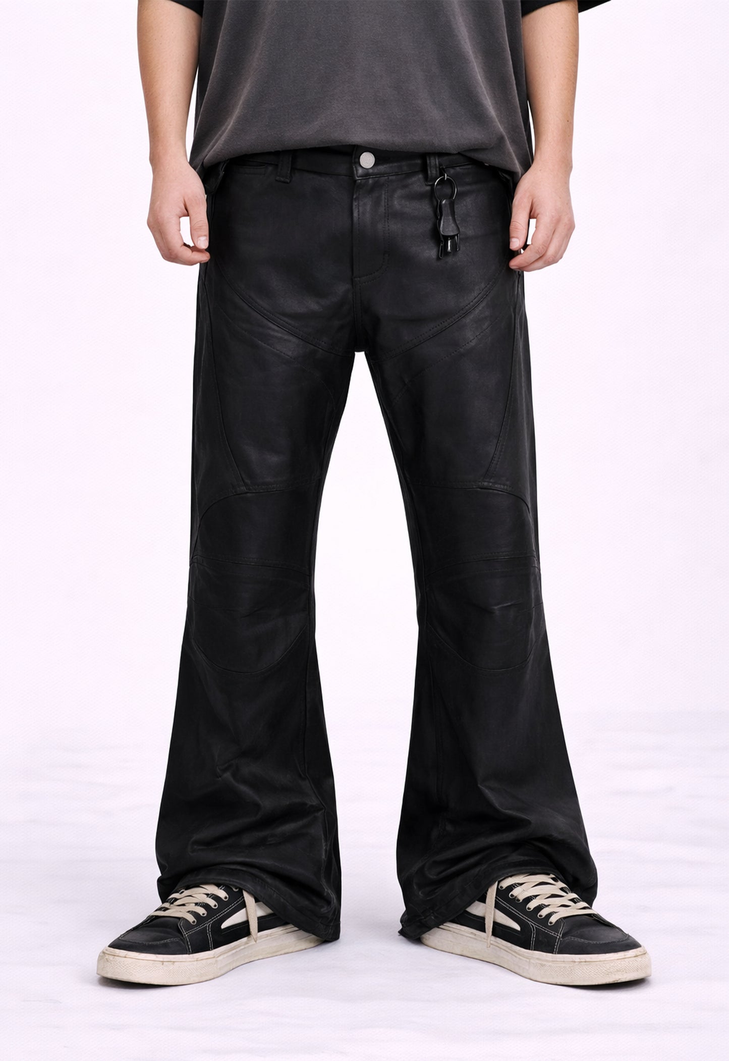 WAXED FLARE BIKER DENIM denim | STREETWEAR APPAREL | UNDEVELOPED