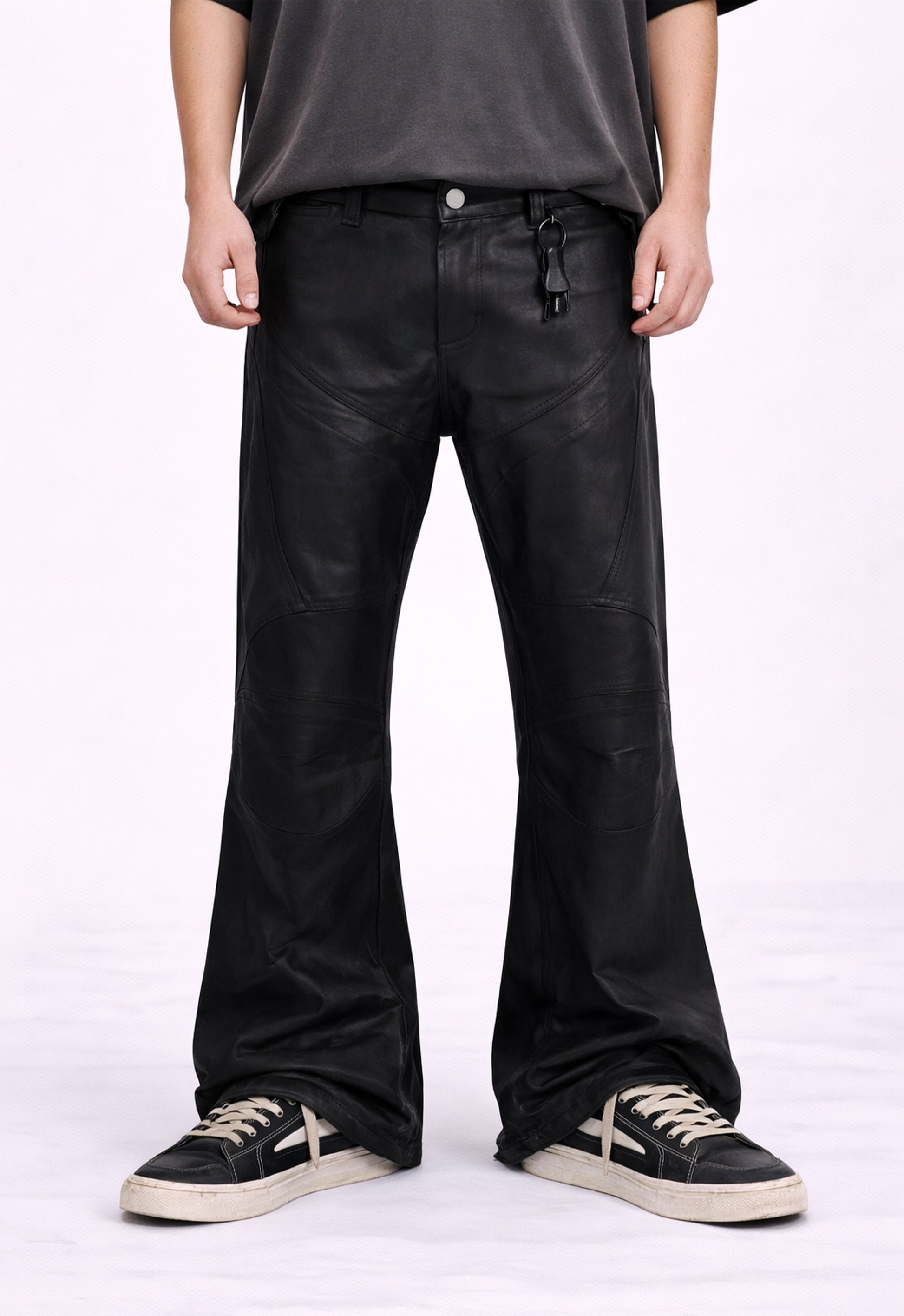 WAXED FLARE BIKER DENIM denim | STREETWEAR APPAREL | UNDEVELOPED