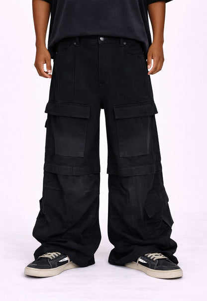 NOIR CONVERT CARGO DENIM cargo pants | STREETWEAR APPAREL | UNDEVELOPED