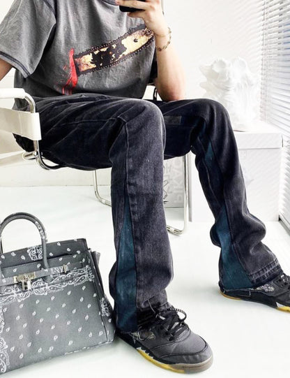 BRUISE SPLIT FLARE DENIM | UNDEVELOPED