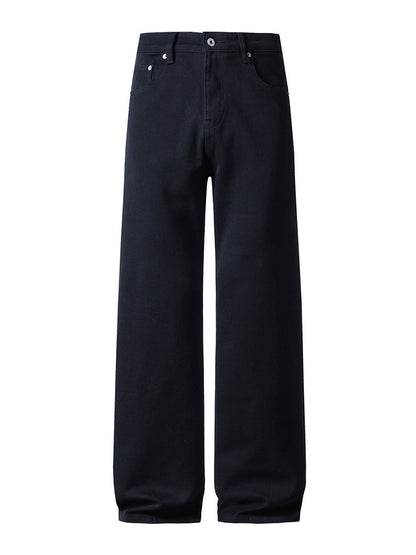 BLACK RELAXED DENIM [STRETCH] | STREETWEAR APPAREL | UNDEVELOPED
