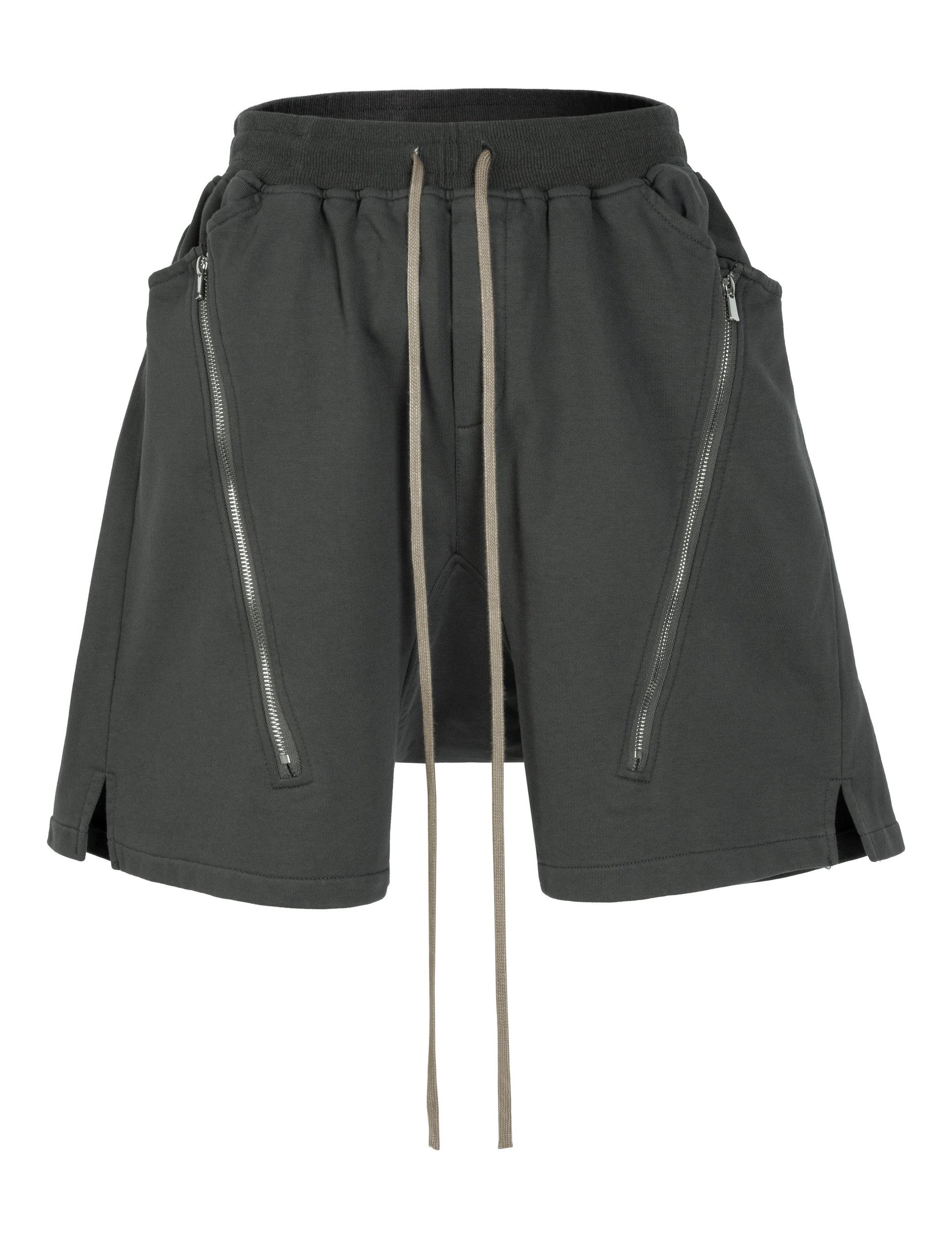 GREY ZIP DRAWSTRING CARGO SHORTS Cargo Shorts | STREETWEAR APPAREL | UNDEVELOPED