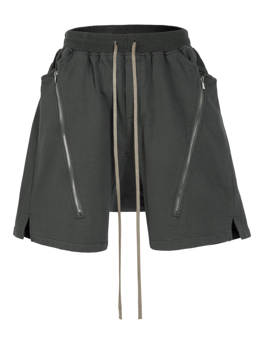 GREY ZIP DRAWSTRING CARGO SHORTS Cargo Shorts | STREETWEAR APPAREL | UNDEVELOPED