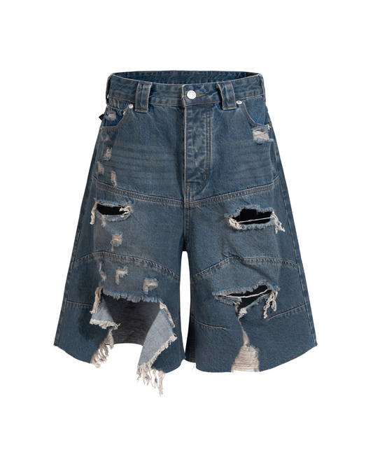 DESTROYED BIKER SHORTS — normalized product image