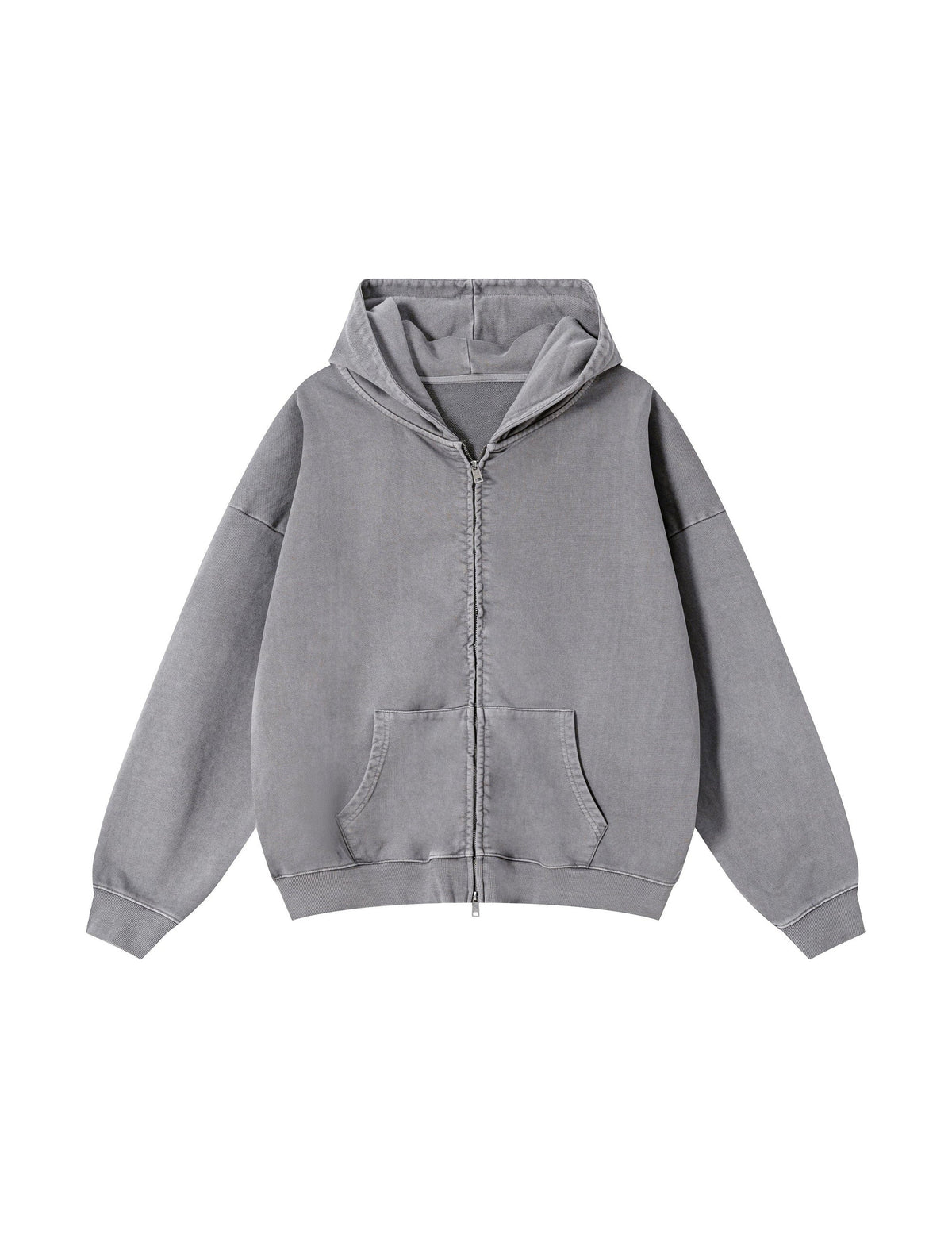 STONE VINTAGE WASH ZIP-UP HOODIE Hoodies | STREETWEAR APPAREL | UNDEVELOPED
