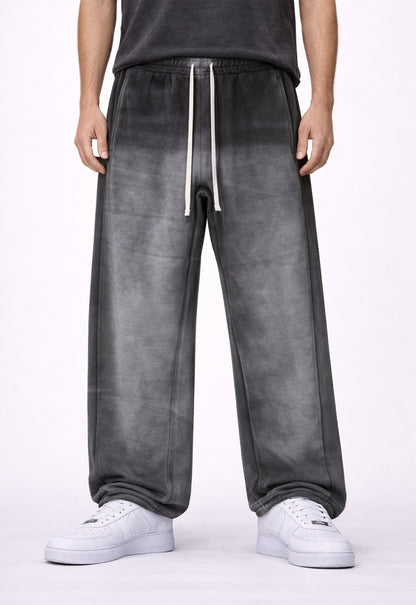 CHARCOAL DIPPED SWEATPANTS sweatpants | STREETWEAR APPAREL | UNDEVELOPED
