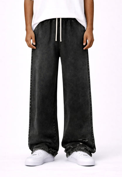 NOIR DISTRESSED SWEATPANTS sweatpants | STREETWEAR APPAREL | UNDEVELOPED