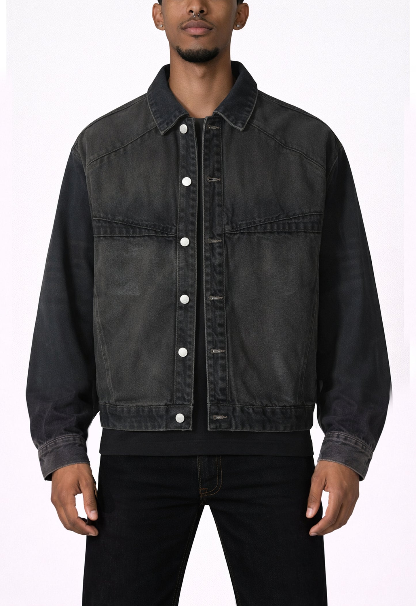 NOIR PATCHWORK WAXED DENIM JACKET jackets | STREETWEAR APPAREL | UNDEVELOPED