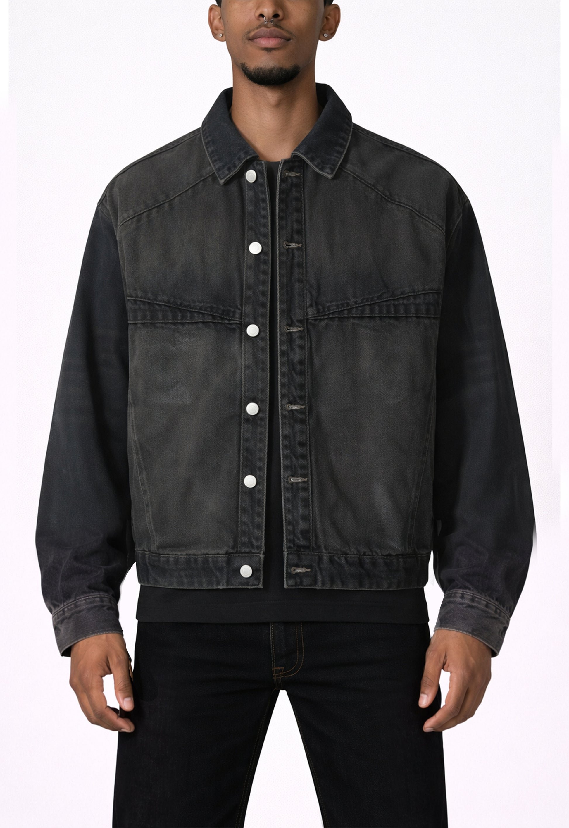 NOIR PATCHWORK WAXED DENIM JACKET jackets | STREETWEAR APPAREL | UNDEVELOPED