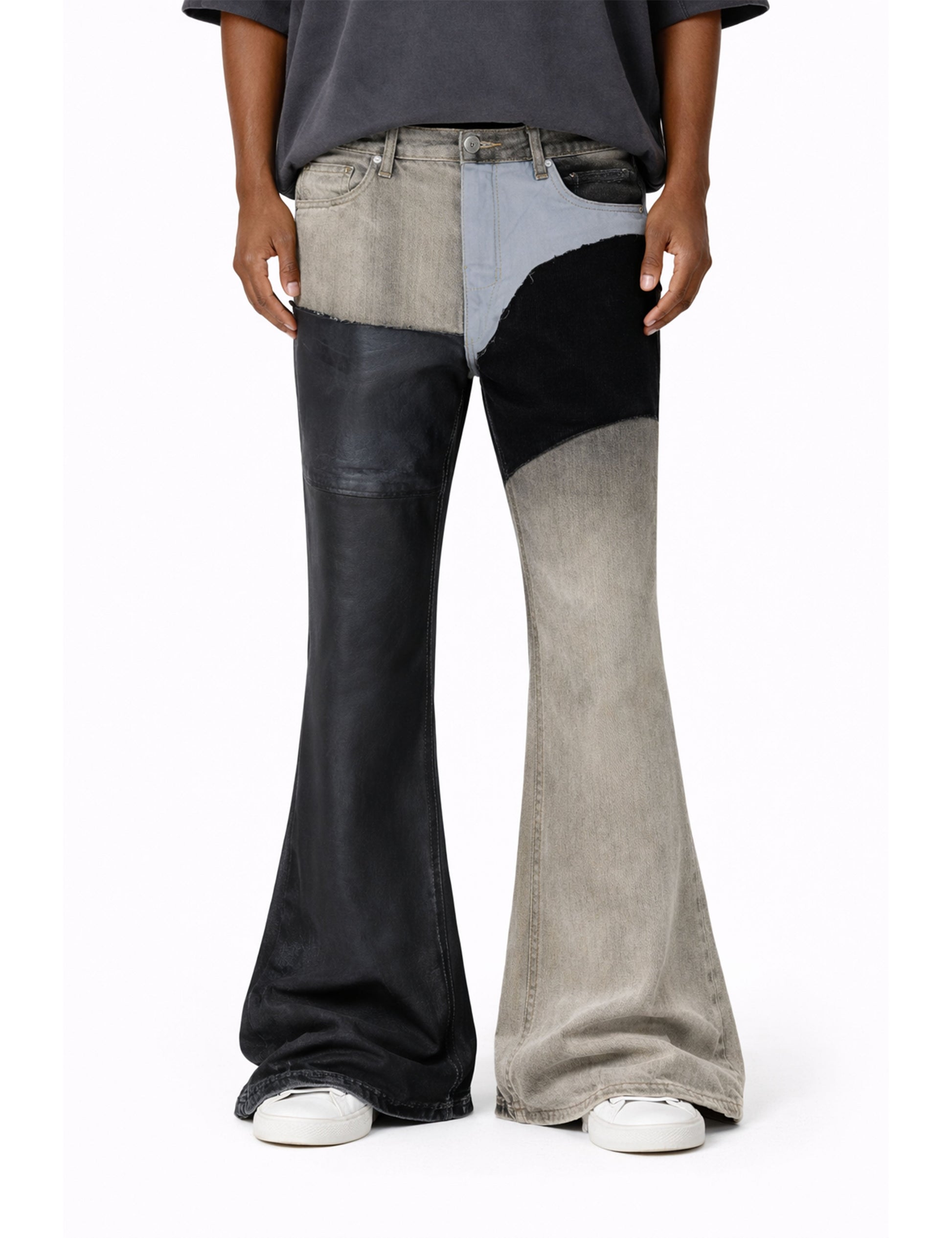 PATCHWORK FLARE DENIM Denim | STREETWEAR APPAREL | UNDEVELOPED