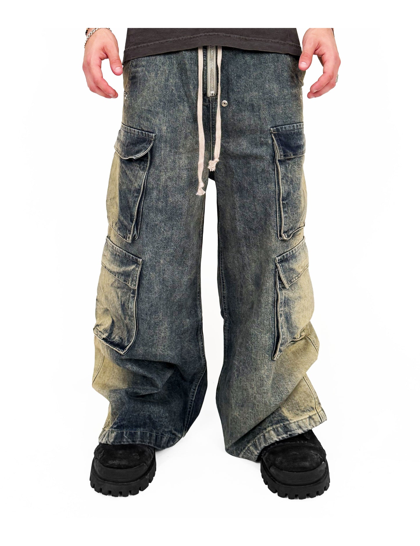 FLOW DENIM CARGO PANTS Cargo Pants | STREETWEAR APPAREL | UNDEVELOPED
