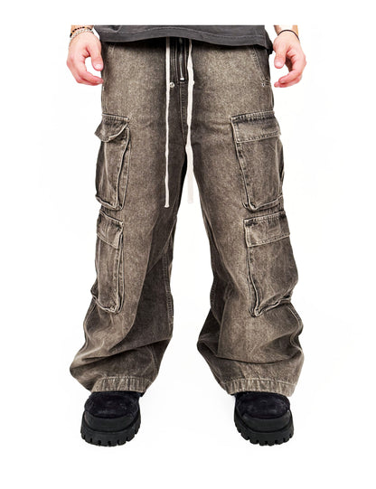 NOIR FLOW DENIM CARGO PANTS Cargo Pants | STREETWEAR APPAREL | UNDEVELOPED